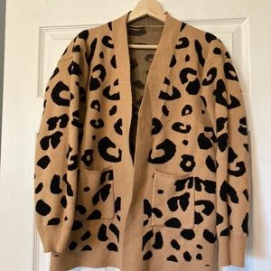 Boutique leopard cardigan